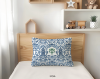 Palm Beach Monogrammed Toddler Pillowcase