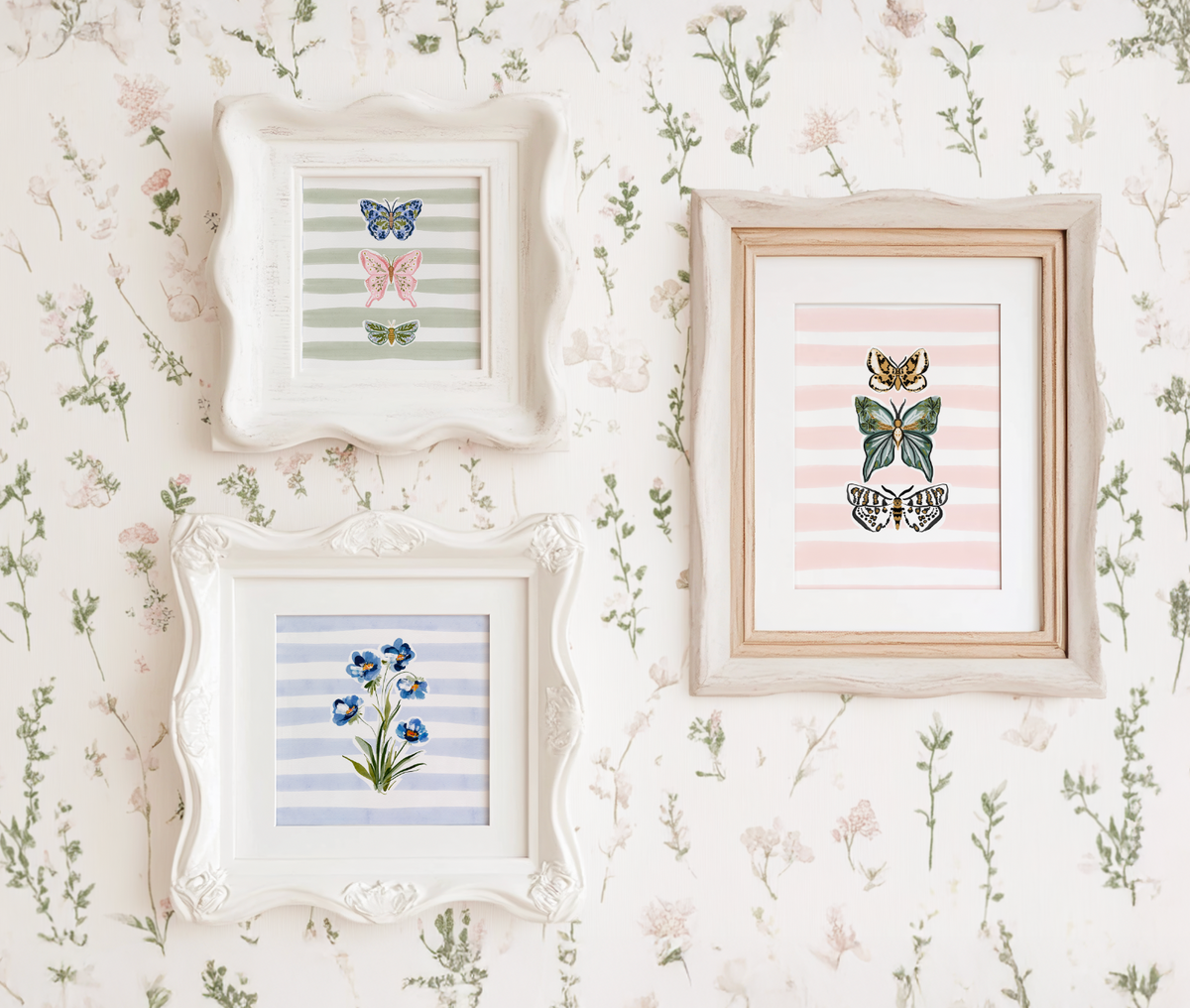 Blue Buds Art Print