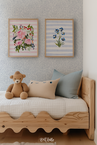 Blue Buds Art Print