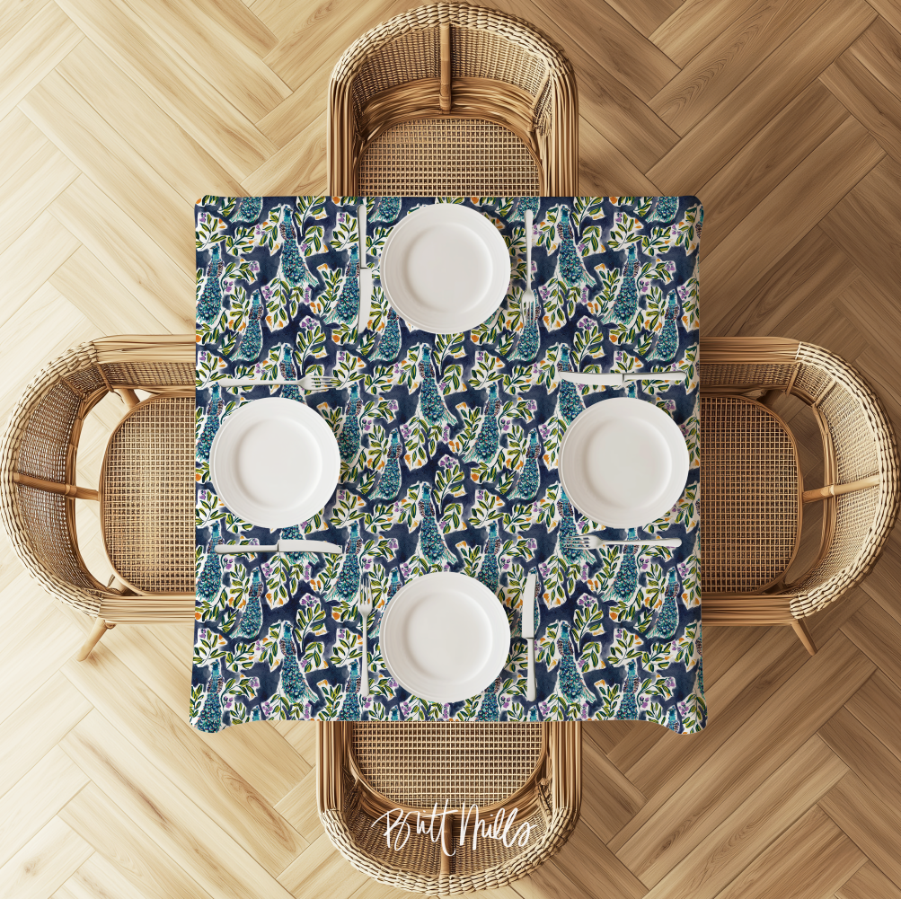 Peacock Tablecloth
