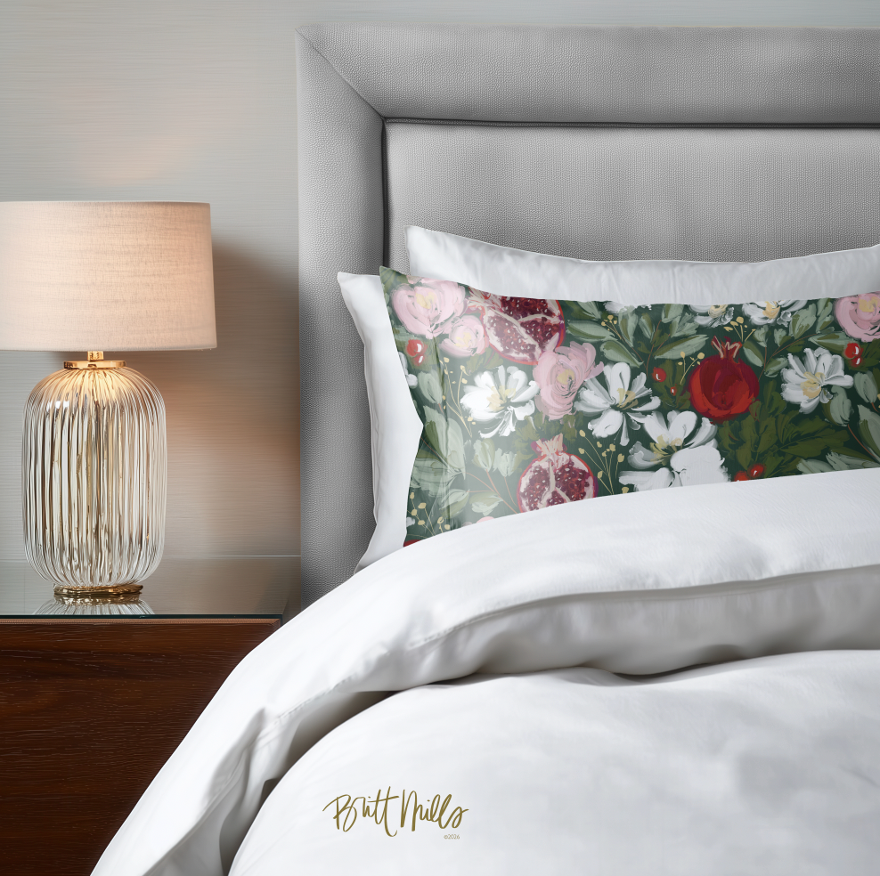 Crimson Harvest Satin Pillowcase
