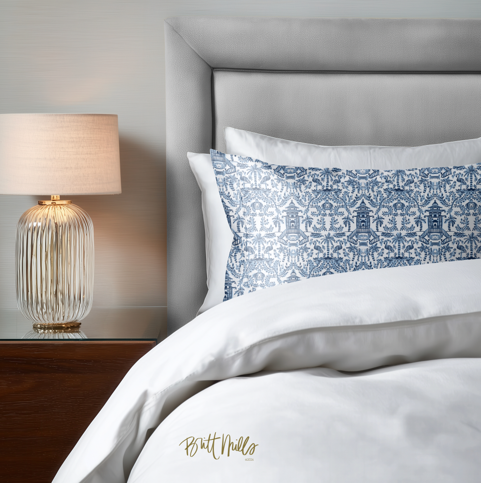 Palm Beach Satin Pillowcase