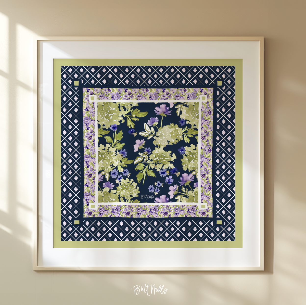 Calista Mahjong Mat Art Print