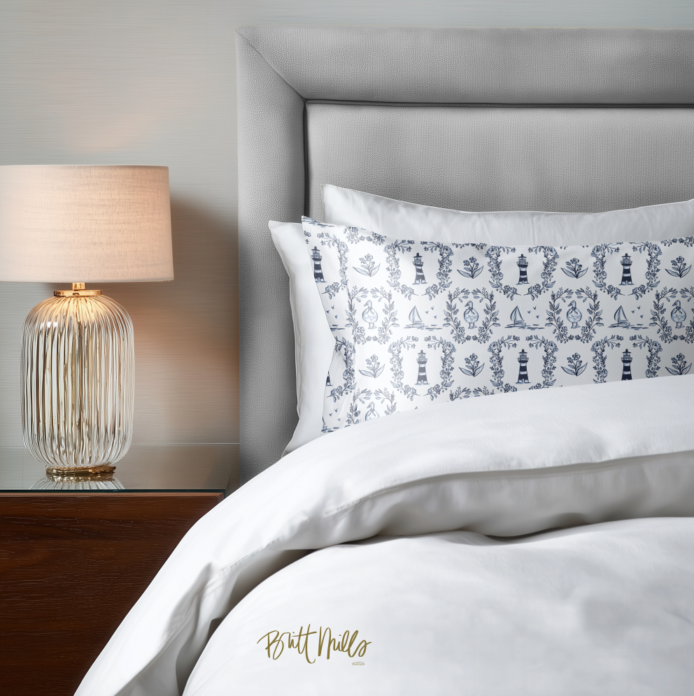 East Coast Summer Satin Pillowcase