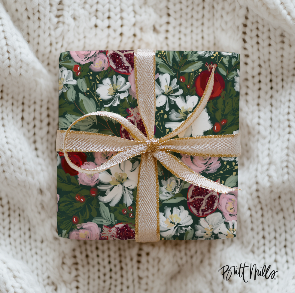 Crimson Harvest Wrapping Paper Roll