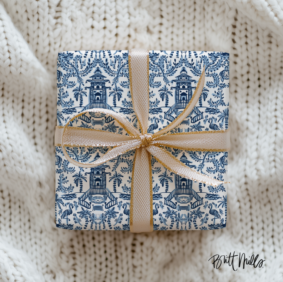 Palm Beach Wrapping Paper Roll