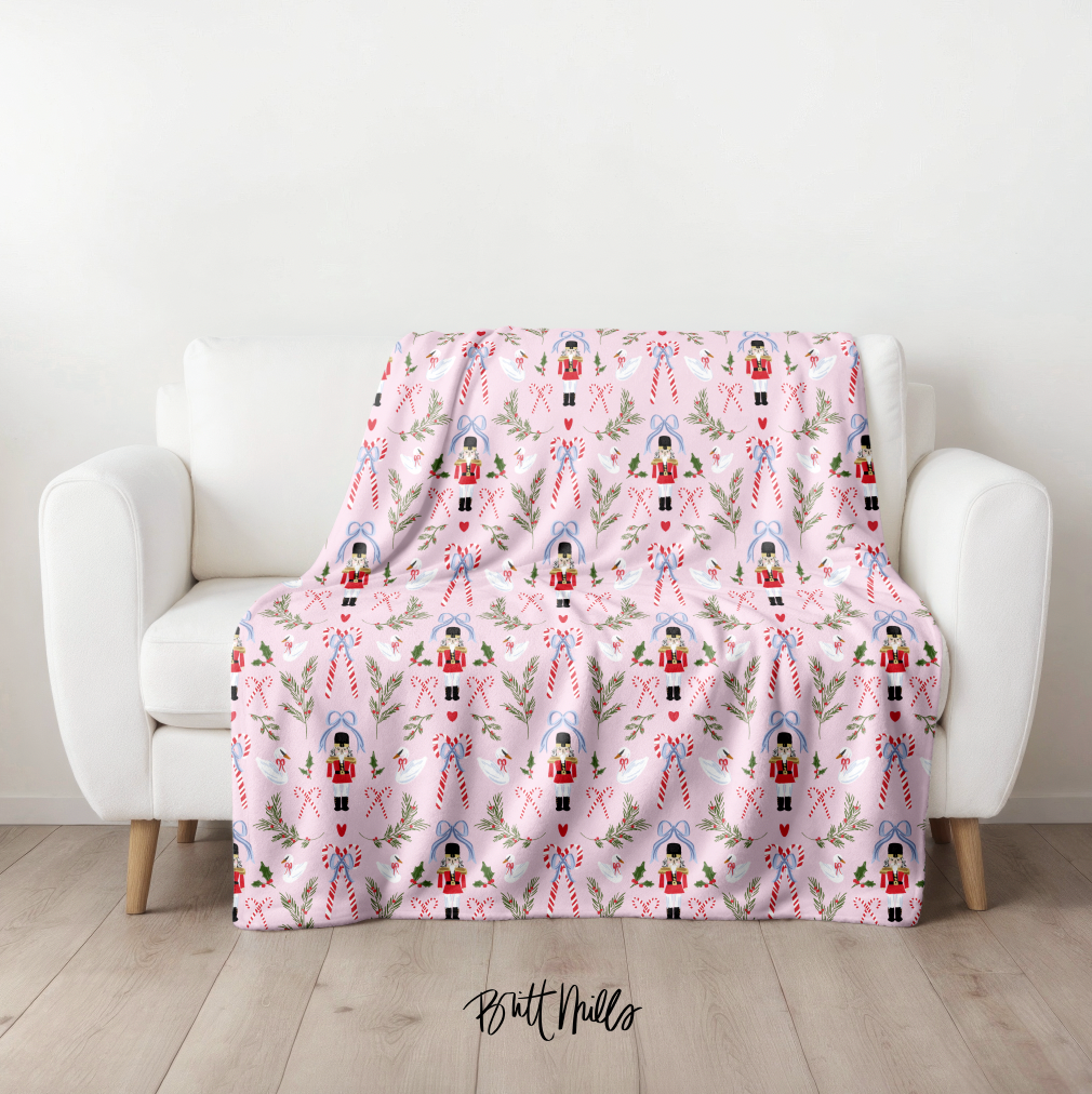 Nutcracker Minky Blanket