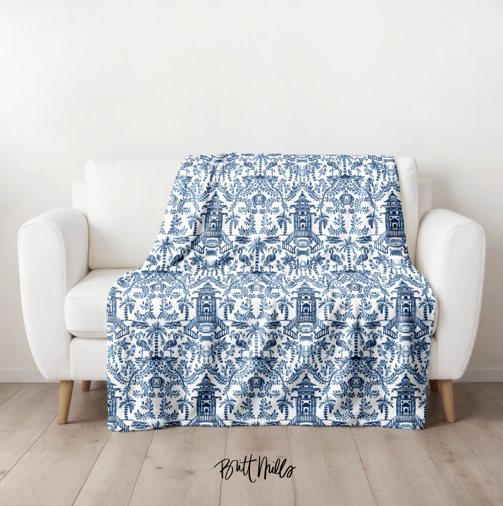 Palm Beach Minky Blanket