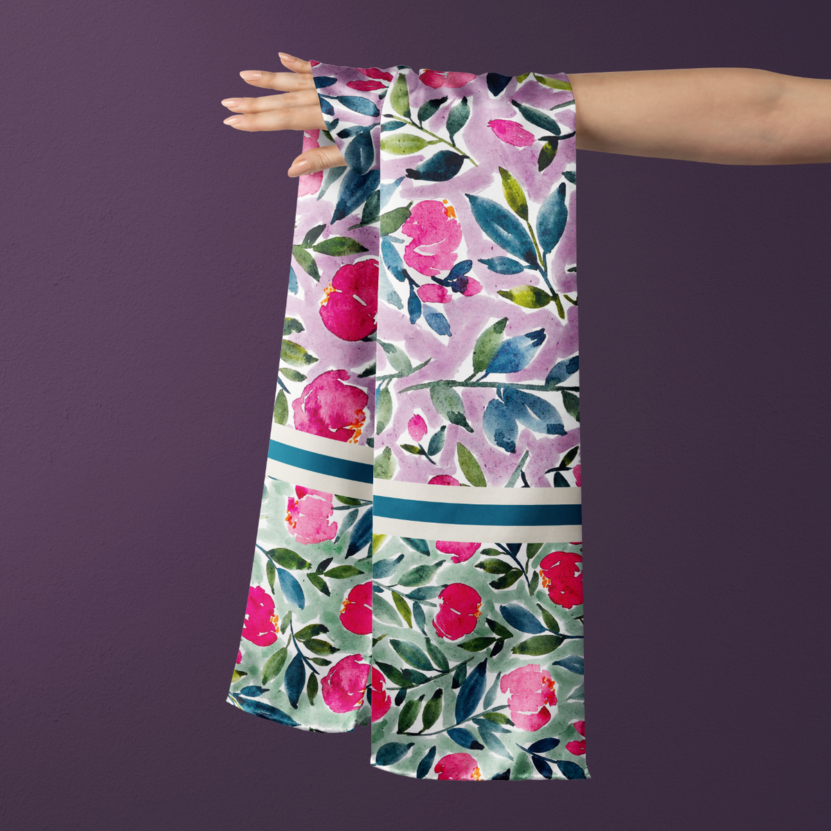 Flora Silk Scarf & Shaw