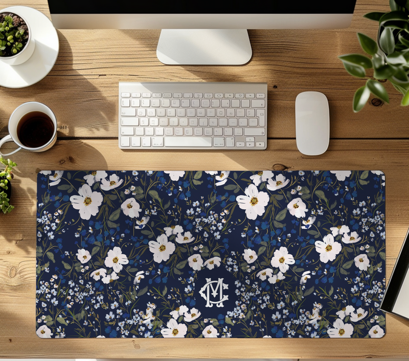 Carolinas Monogrammed Desk Mat - Large (24" x 14")