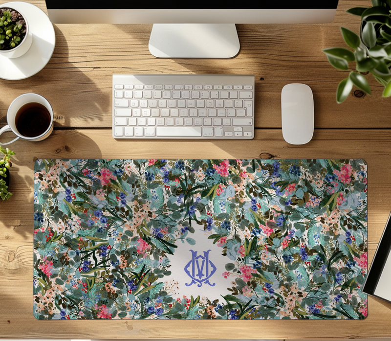 Siesta Key Monogrammed Desk Mat - Large (24" x 14")