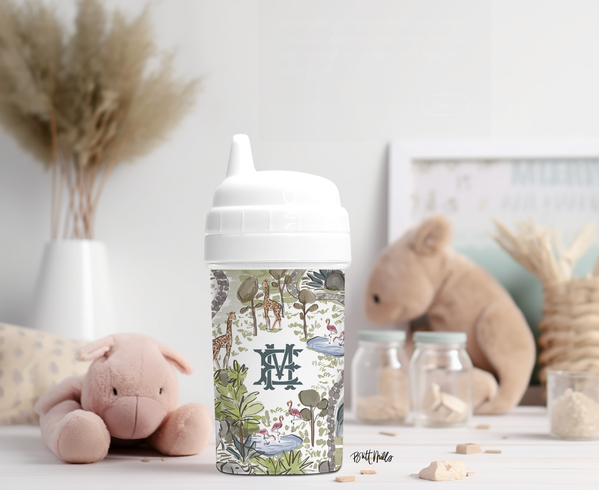 Day at the Zoo Monogrammed Sippy Cup