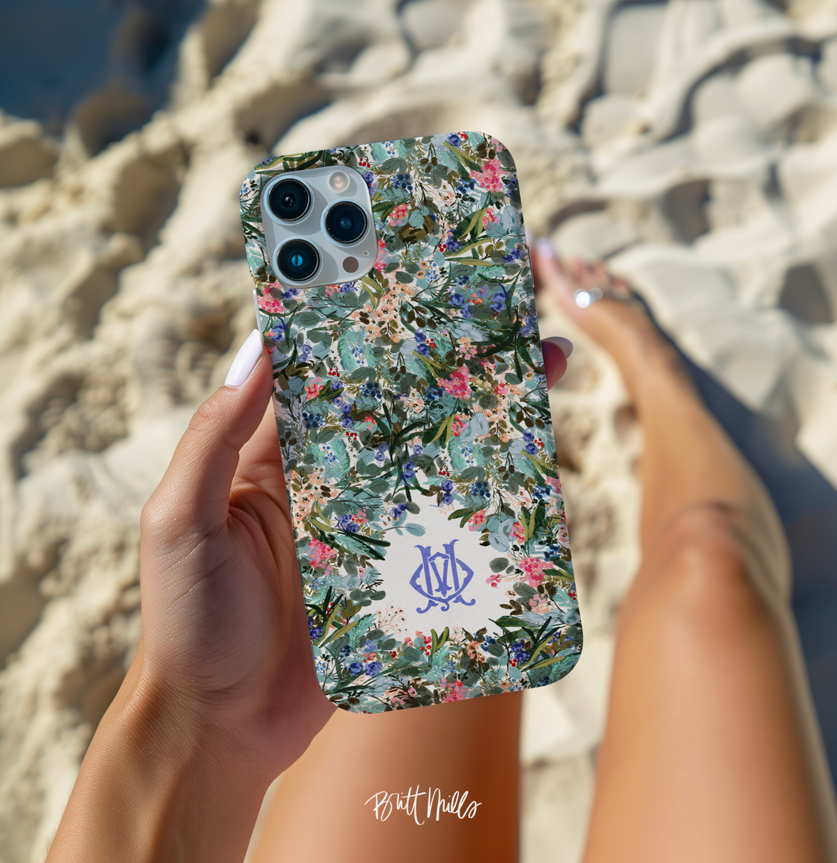 Siesta Key Monogrammed Snap case for iPhone®