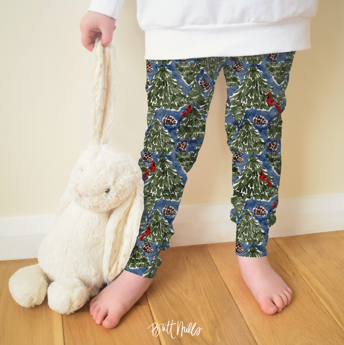 Snowy Pines Kid's Leggings