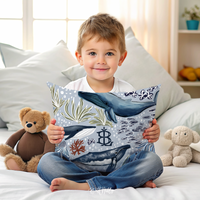 Under The Sea Monogrammed Toddler Pillowcase