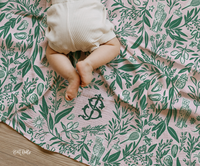 Small Things Monogrammed Swaddle Blanket