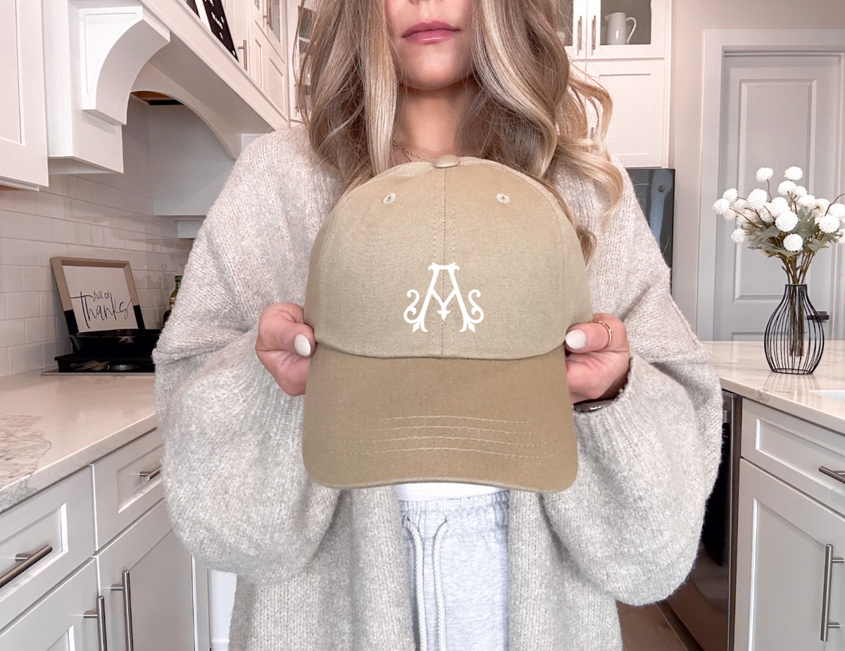 Preppy Monogrammed Baseball Cap