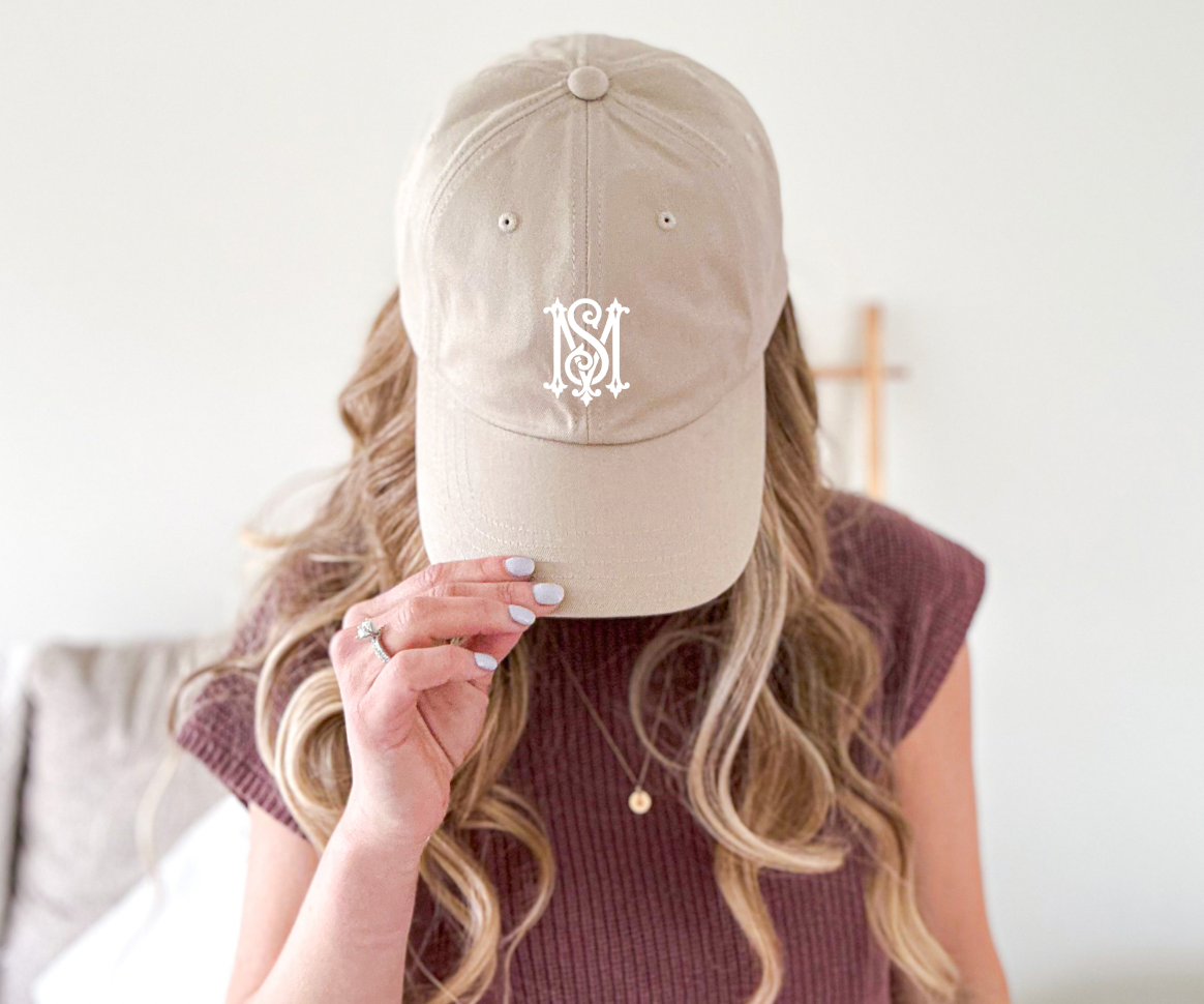 Preppy Monogrammed Baseball Cap