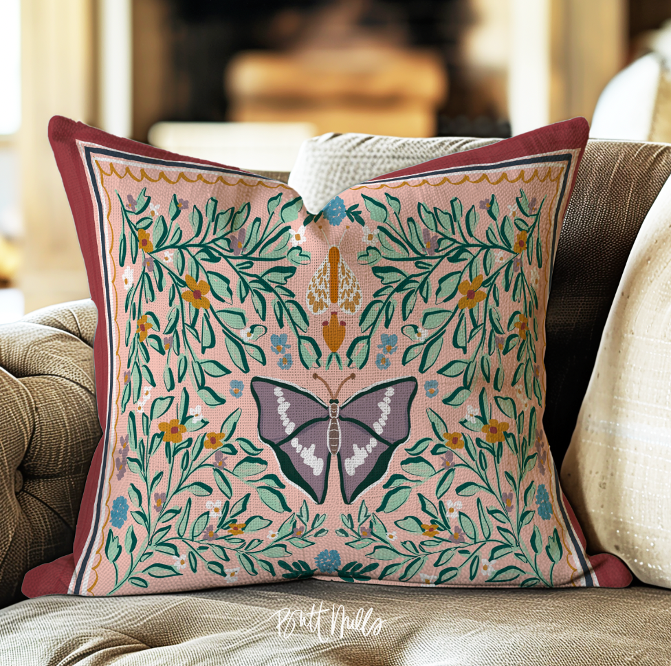 Taking Flight Throw Pillowcase 20"x20"