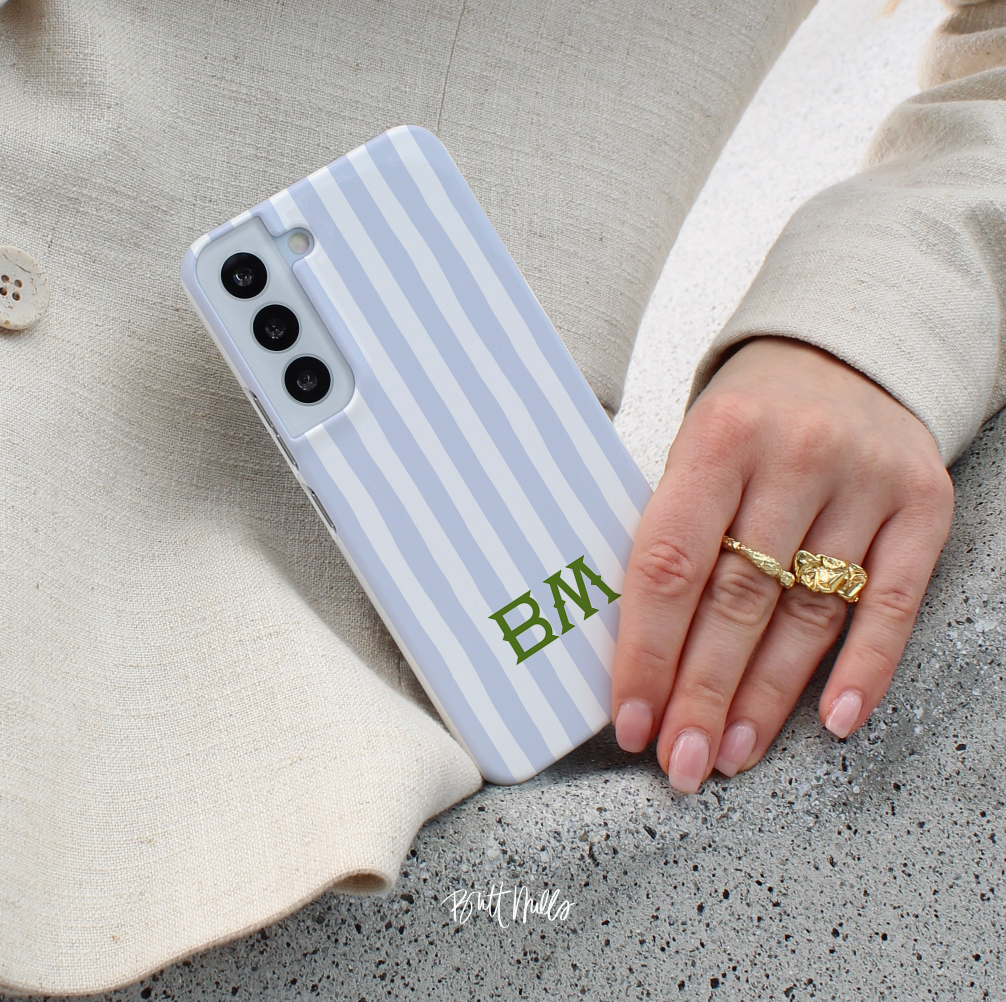 Seaside Stripes Monogrammed Snap case for Samsung®