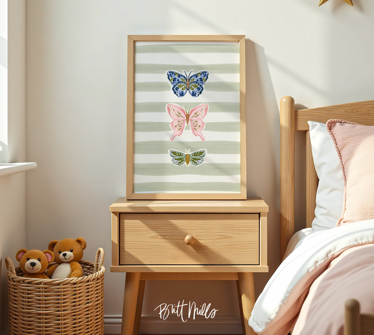 Garden Butterflies Art Print