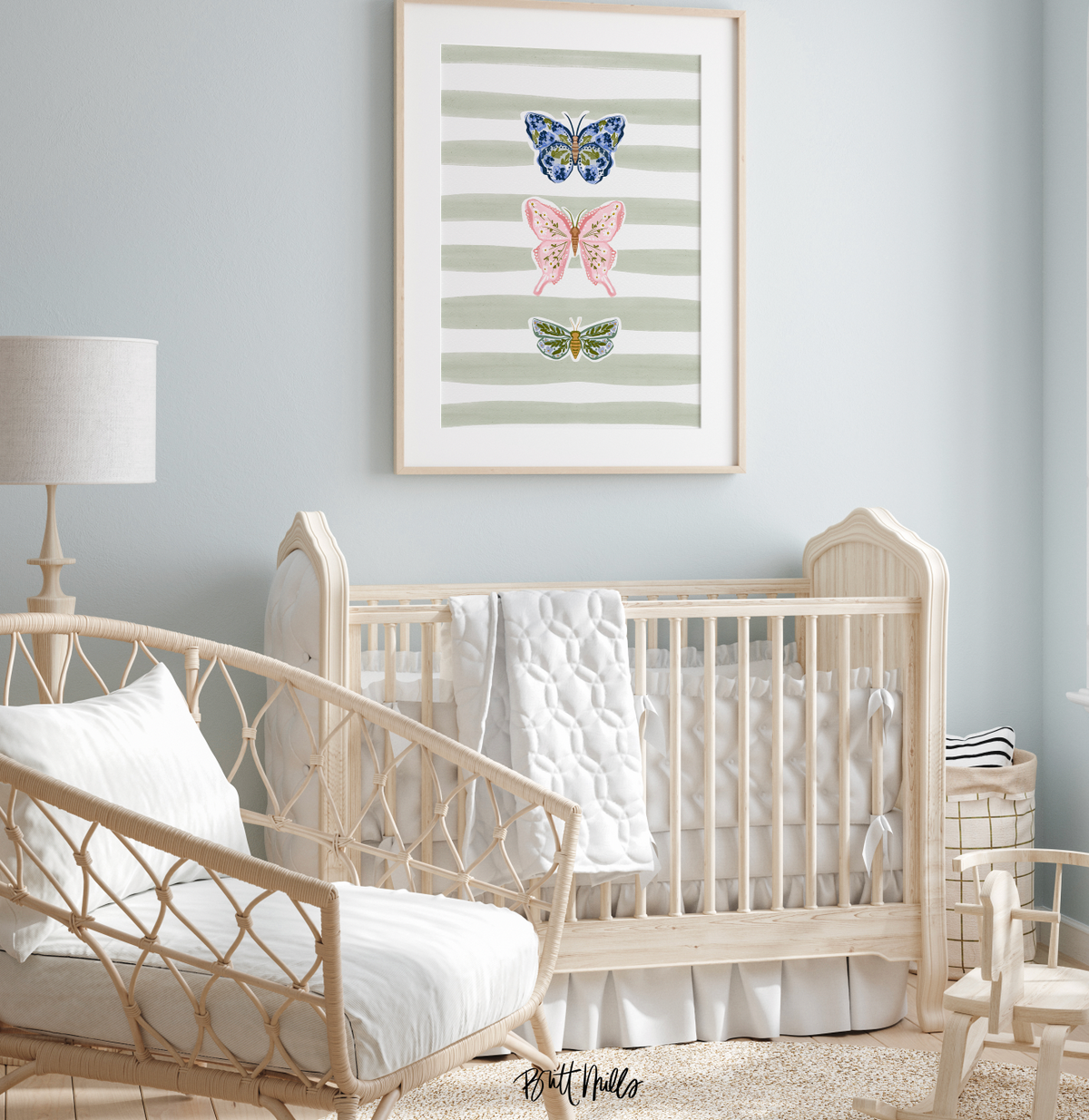 Garden Butterflies Art Print