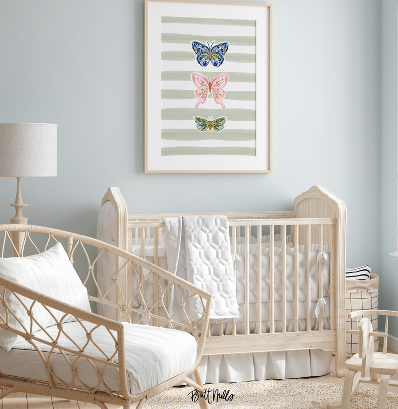 Garden Butterflies Art Print