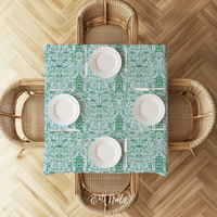Chinoiserie Palms Square Tablecloth