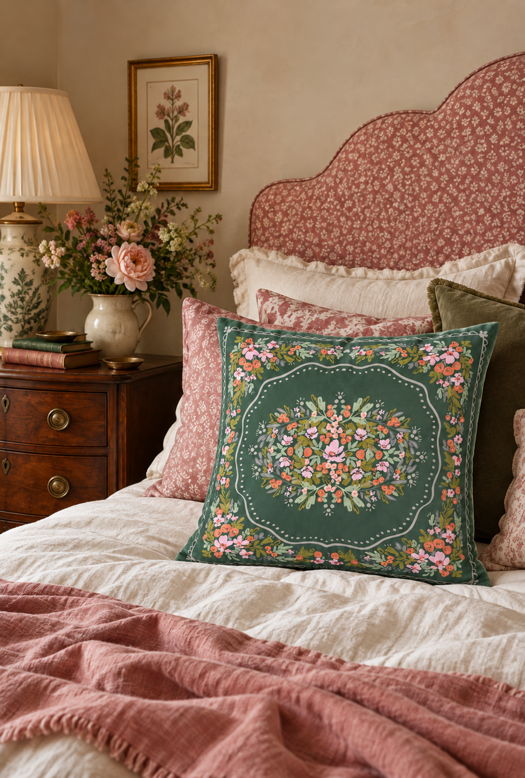 Savannah Velvet Throw Pillow