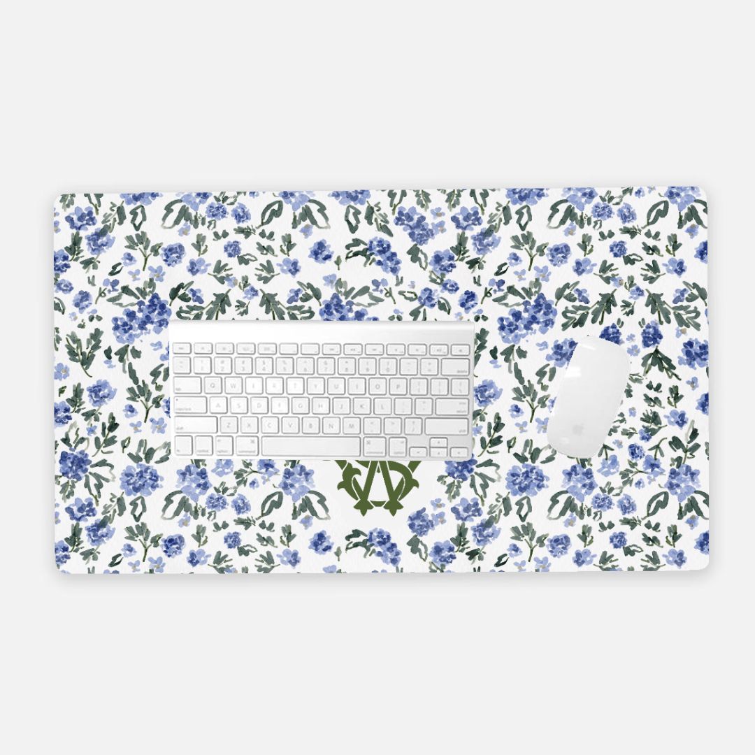 English Countryside Monogrammed Desk Mat - Large (24" x 14")