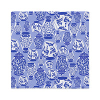 Chinoiserie Jars (Blue) Premium Pillowcase (personalized)