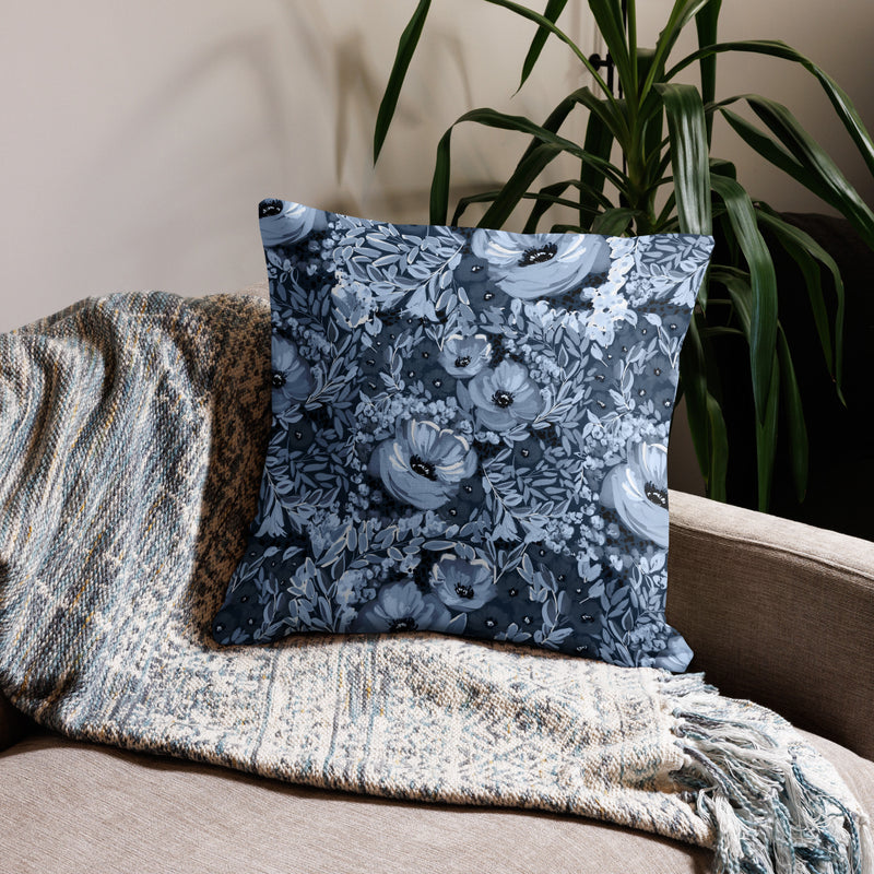 Midnight Blooms Premium Pillowcase