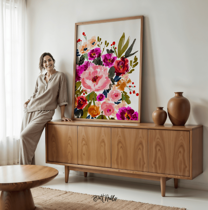 Art PrintPink Jubilee Art PrintBritt Mills Design