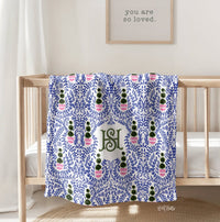 Baby Blankets - Augusta Monogrammed Baby Blanket