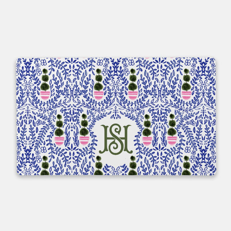 Large Desk Mat - Augusta Monogrammed Desk Mat - Large (24" X 14")