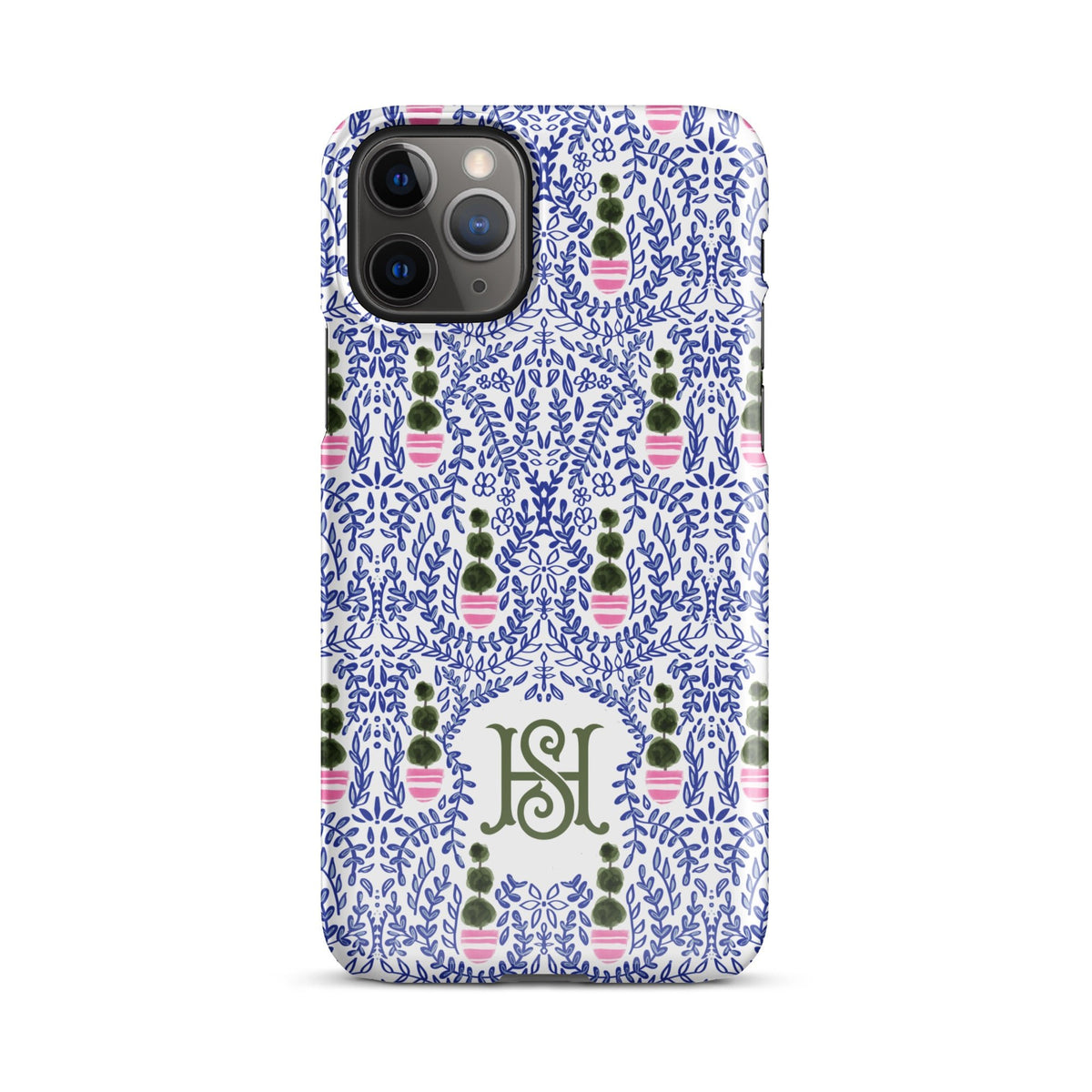 Augusta Monogrammed Snap case for iPhone®-Britt_Mills_Design-charming_patterns