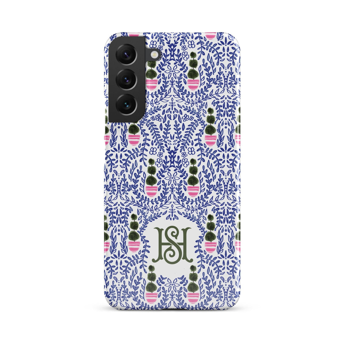 Augusta Monogrammed Snap case for Samsung®-Britt_Mills_Design-charming_patterns