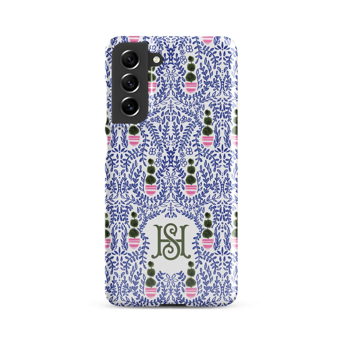 Augusta Monogrammed Snap case for Samsung®-Britt_Mills_Design-charming_patterns