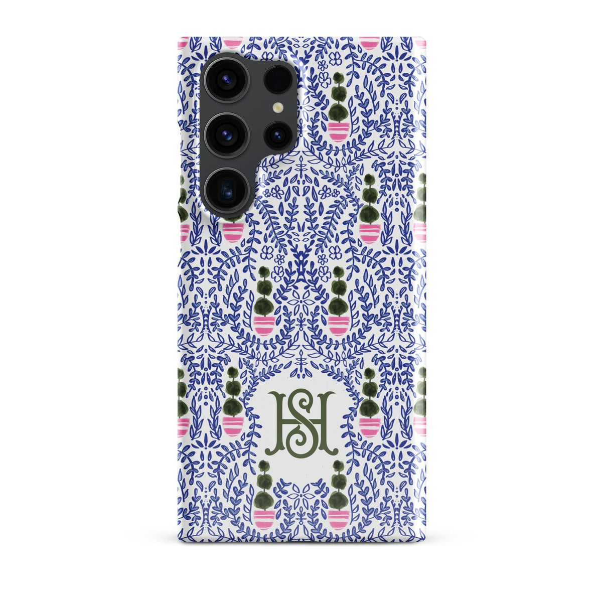 Augusta Monogrammed Snap case for Samsung®-Britt_Mills_Design-charming_patterns