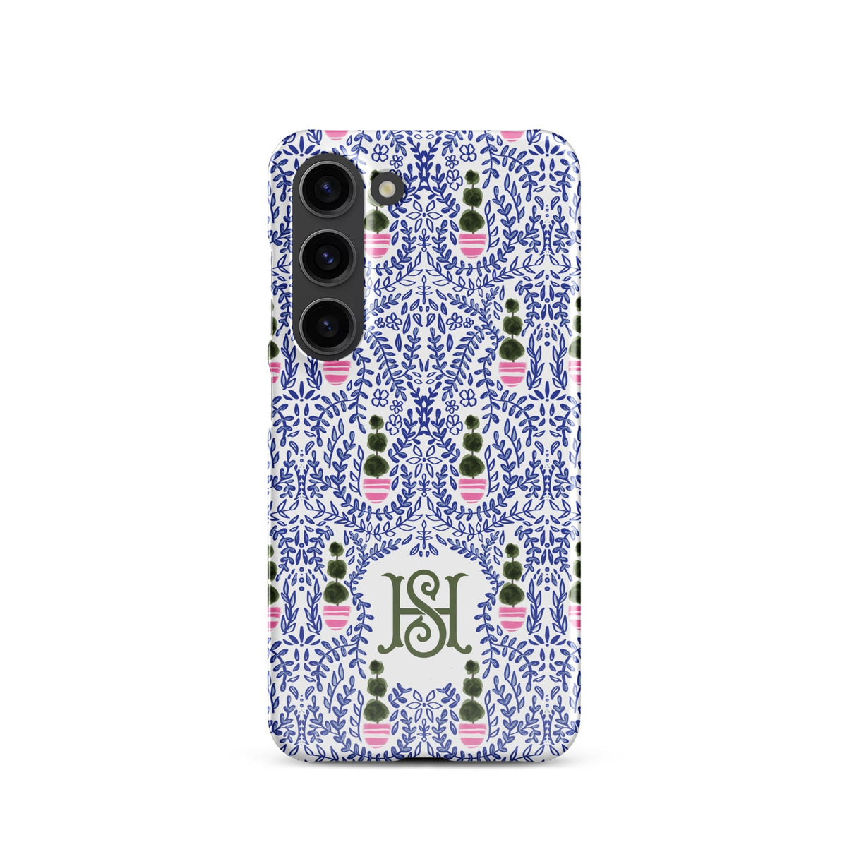 Augusta Monogrammed Snap case for Samsung®-Britt_Mills_Design-charming_patterns