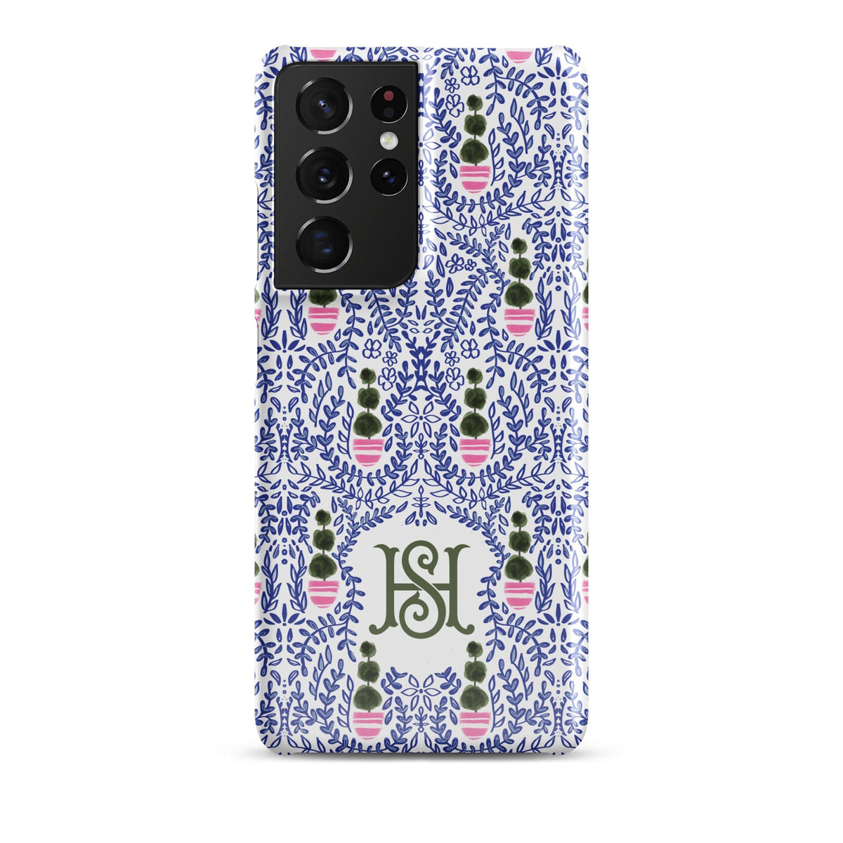 Augusta Monogrammed Snap case for Samsung®-Britt_Mills_Design-charming_patterns