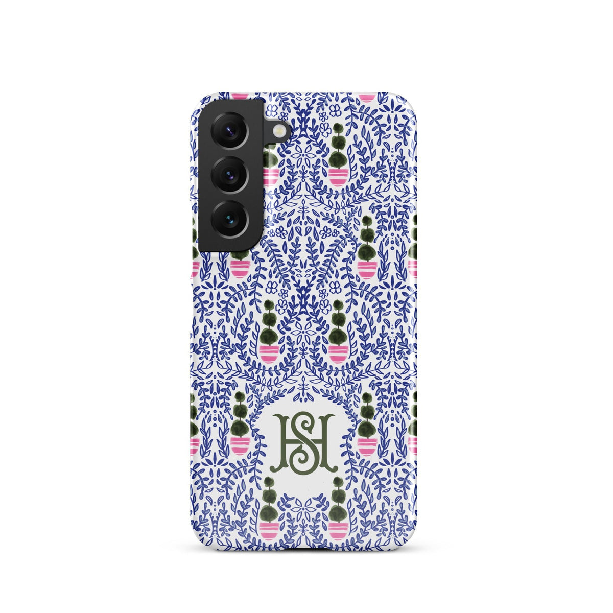 Augusta Monogrammed Snap case for Samsung®-Britt_Mills_Design-charming_patterns