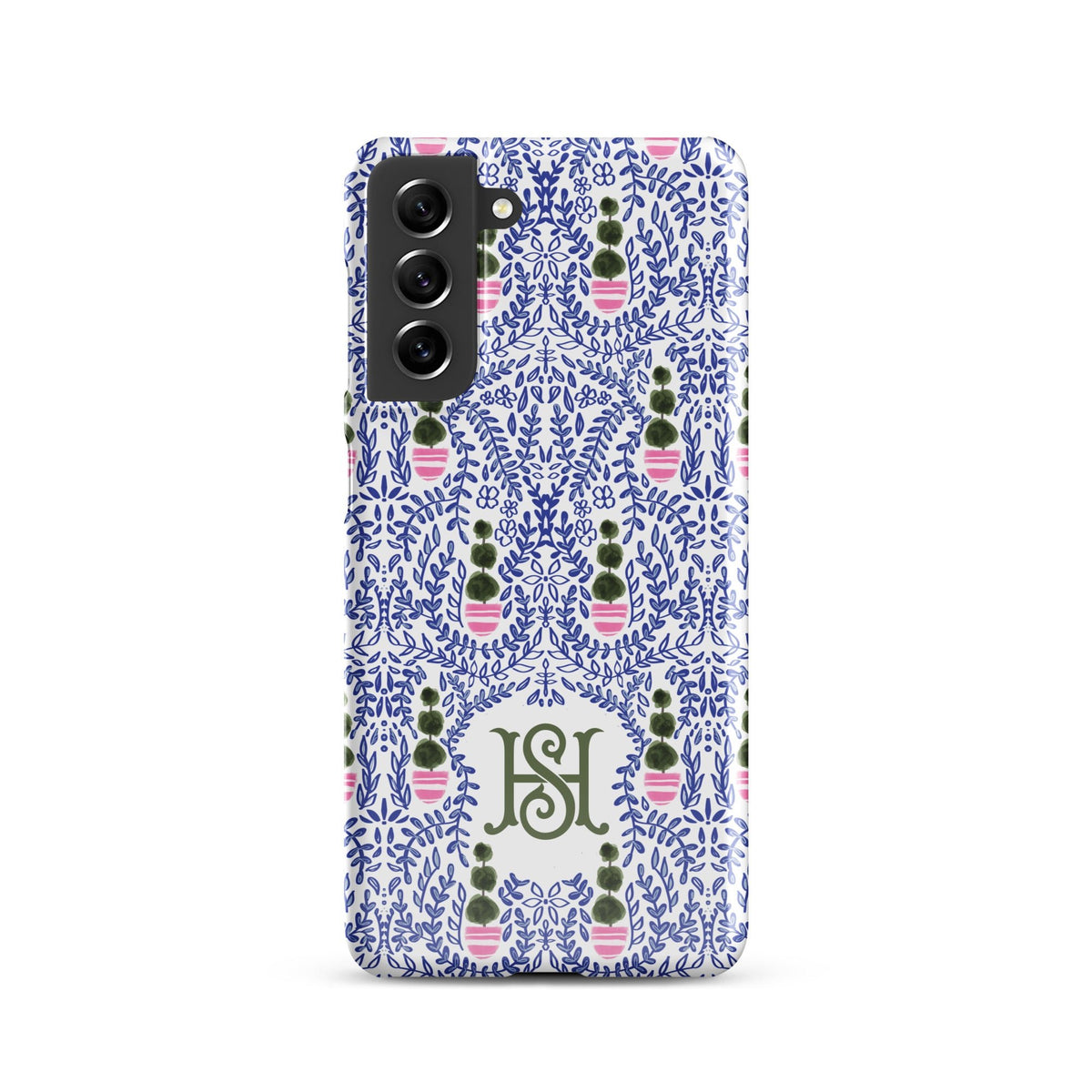 Augusta Monogrammed Snap case for Samsung®-Britt_Mills_Design-charming_patterns