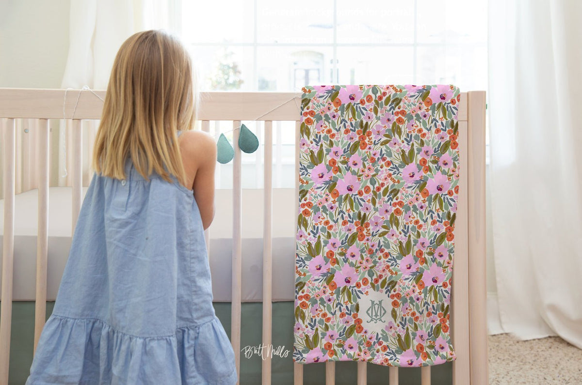 Baby BlanketsSavannah Monogrammed Baby BlanketBritt Mills Design