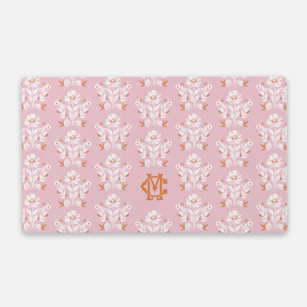 Evangeline Monogrammed Desk Mat - Large (24" x 14")