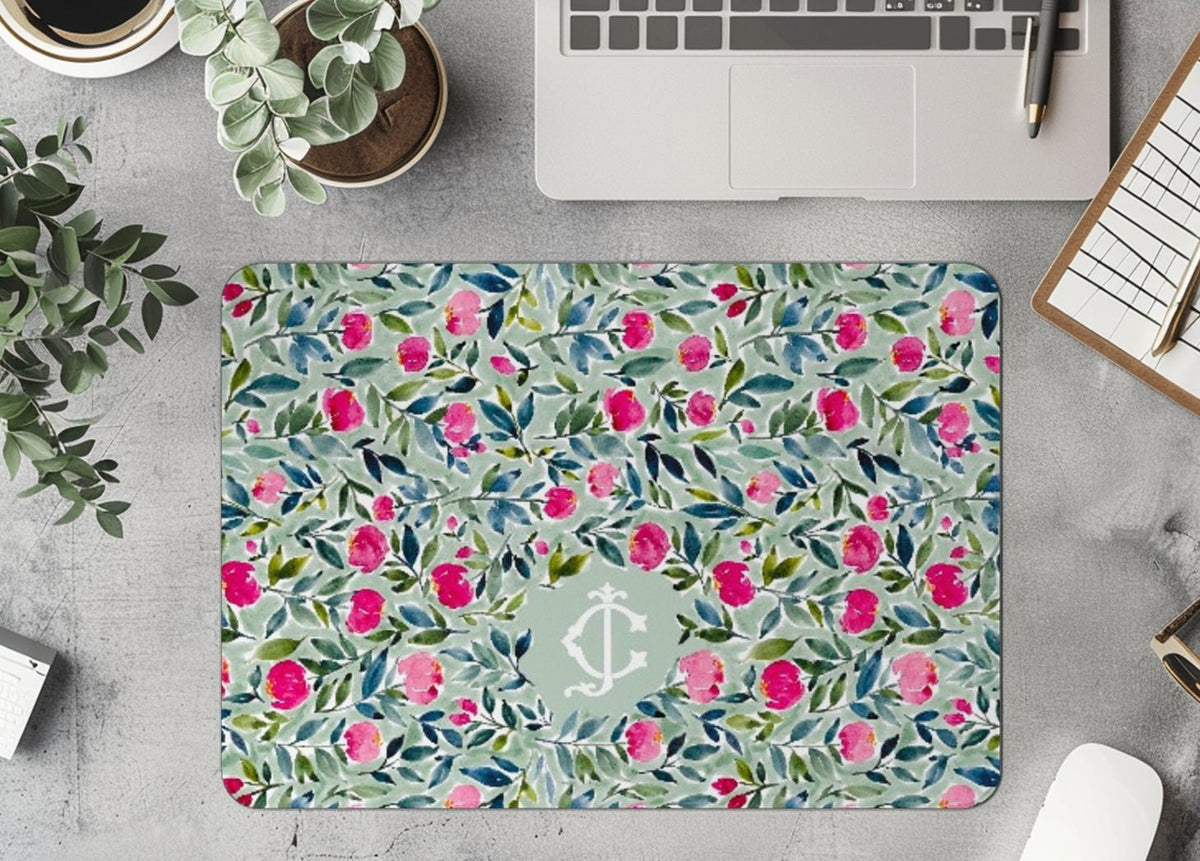 Small Desk Mat - Boca Monogrammed Desk Mat – Small (18″ X 12″)