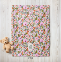 Savannah Monogrammed Baby Blanket