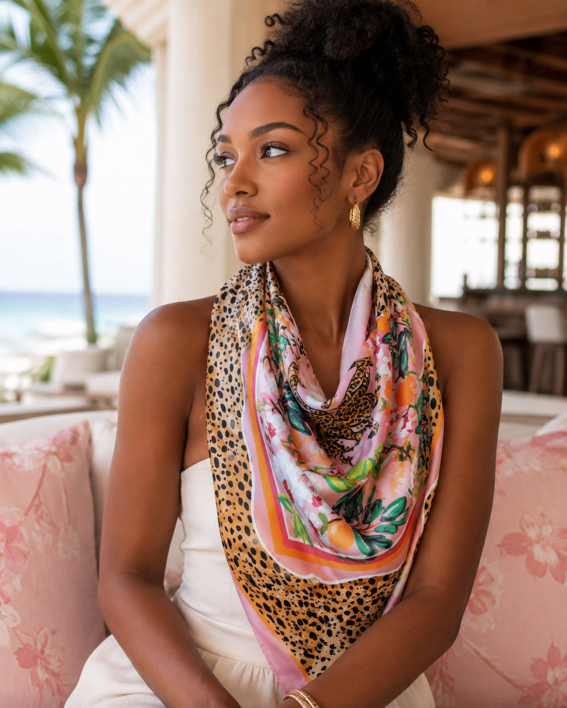 Heiress Silk Scarf & Shawl