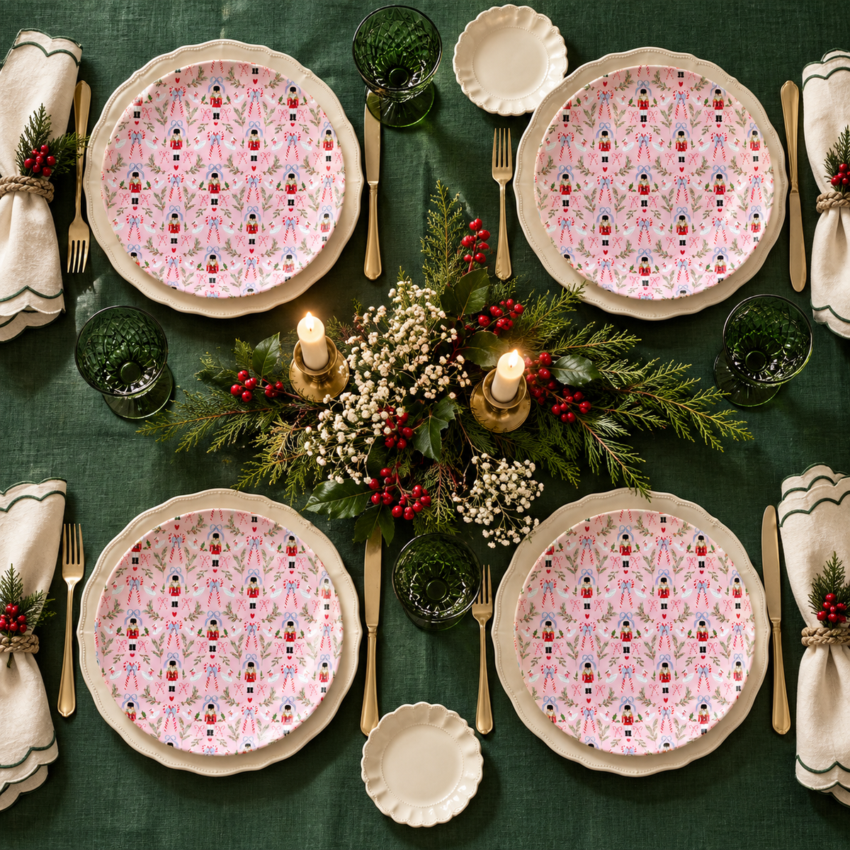 Nutcracker Dinnerware & Platter Collection (Unbreakable and BPA-free)