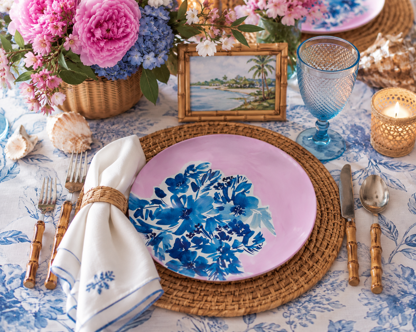 Royal Blooms Dinnerware Collection (Unbreakable and BPA-free)